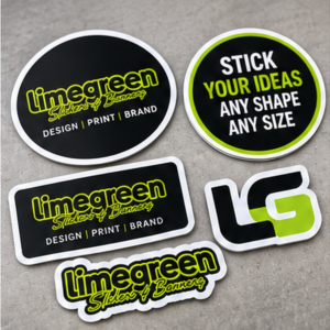 Custom printed vinyl stickers by Limegreen